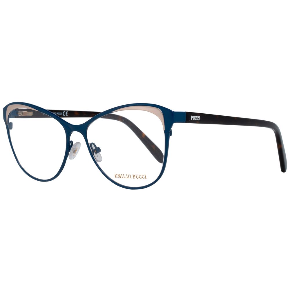 Emilio Pucci Blue Metal Glasses Frames Emilio Pucci