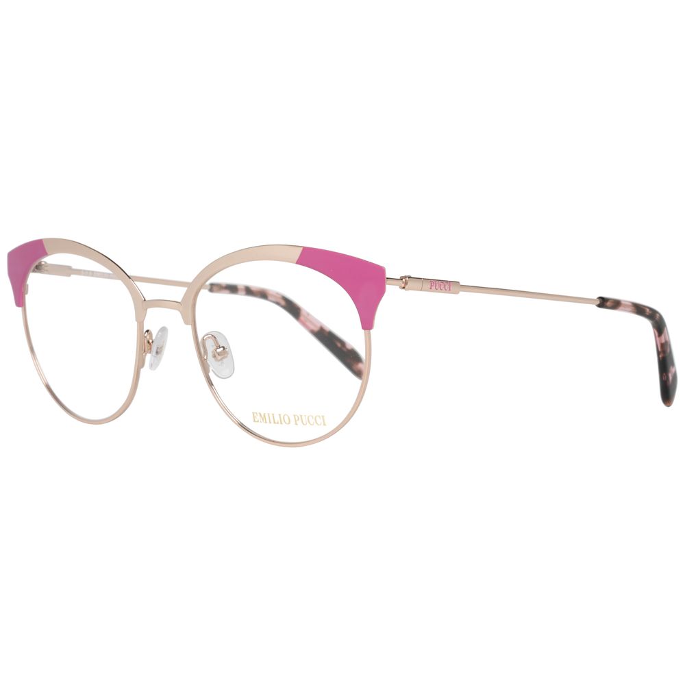 Emilio Pucci Gold Metal Glasses Frames Emilio Pucci