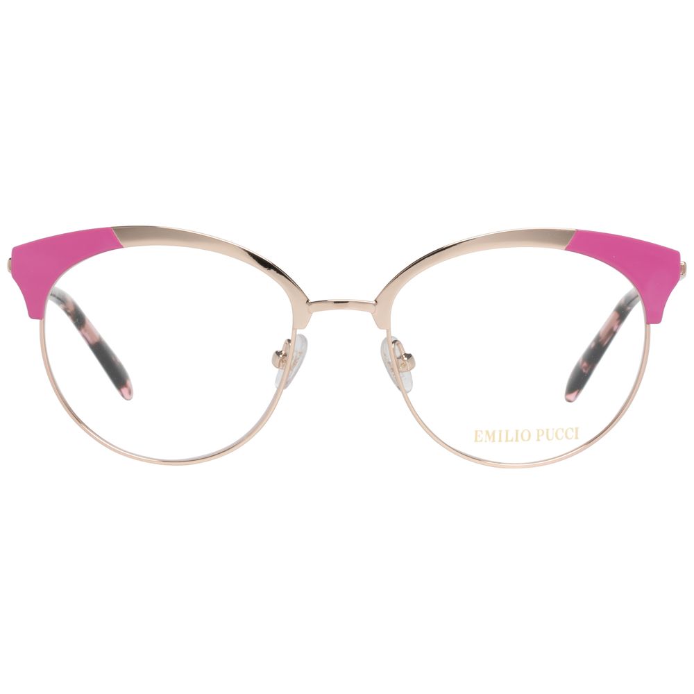 Emilio Pucci Gold Metal Glasses Frames Emilio Pucci