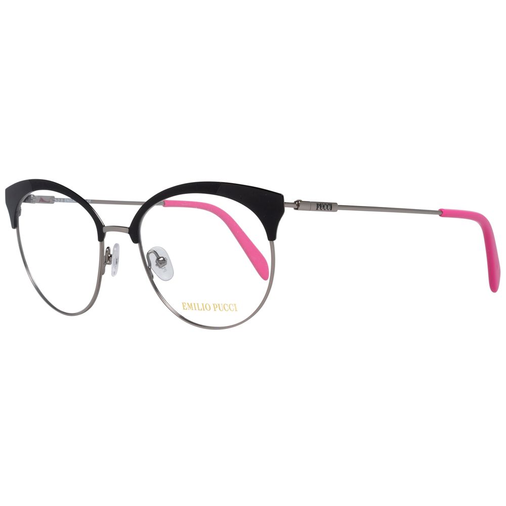 Emilio Pucci Black Metal Glasses Frames Emilio Pucci