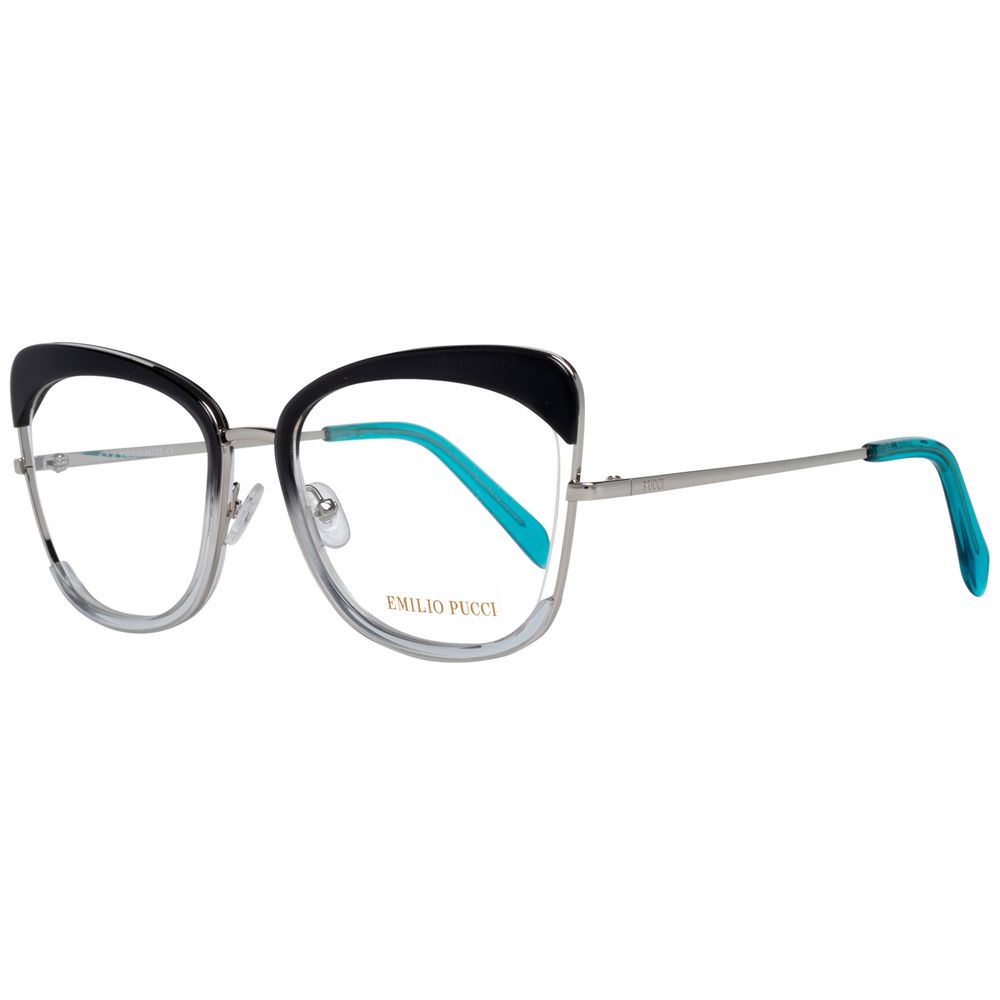 Emilio Pucci Black Metal Glasses Frames Emilio Pucci