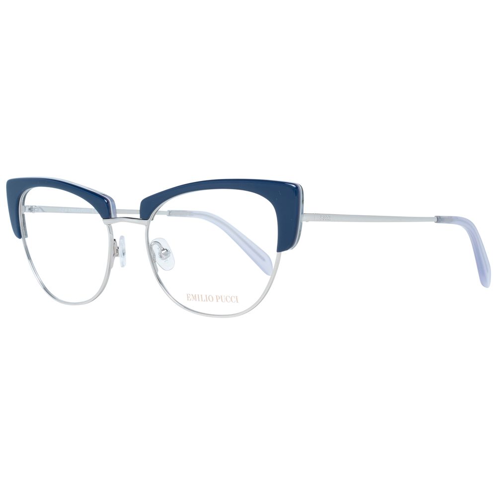 Emilio Pucci Blue Metal Glasses Frames Emilio Pucci