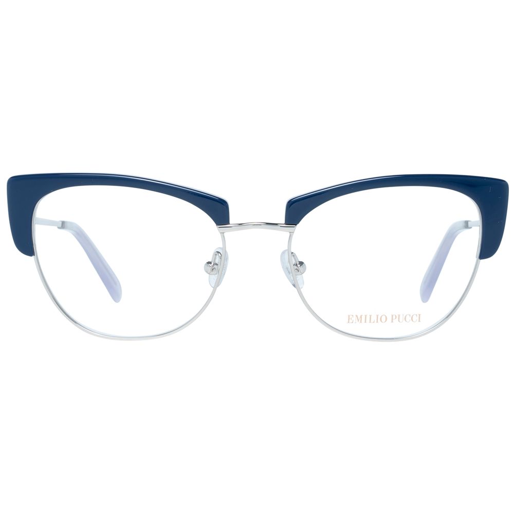 Emilio Pucci Blue Metal Glasses Frames Emilio Pucci