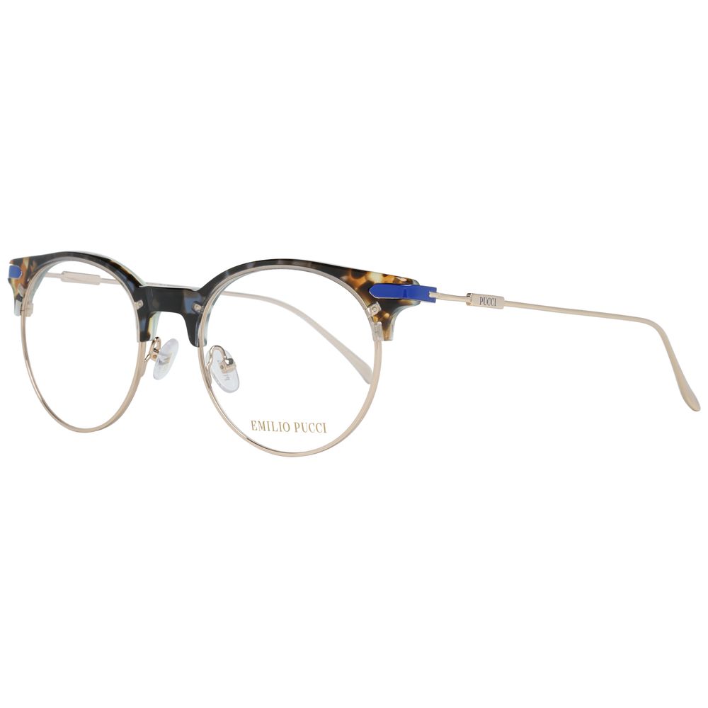 Emilio Pucci Gold Metal Glasses Frames Emilio Pucci
