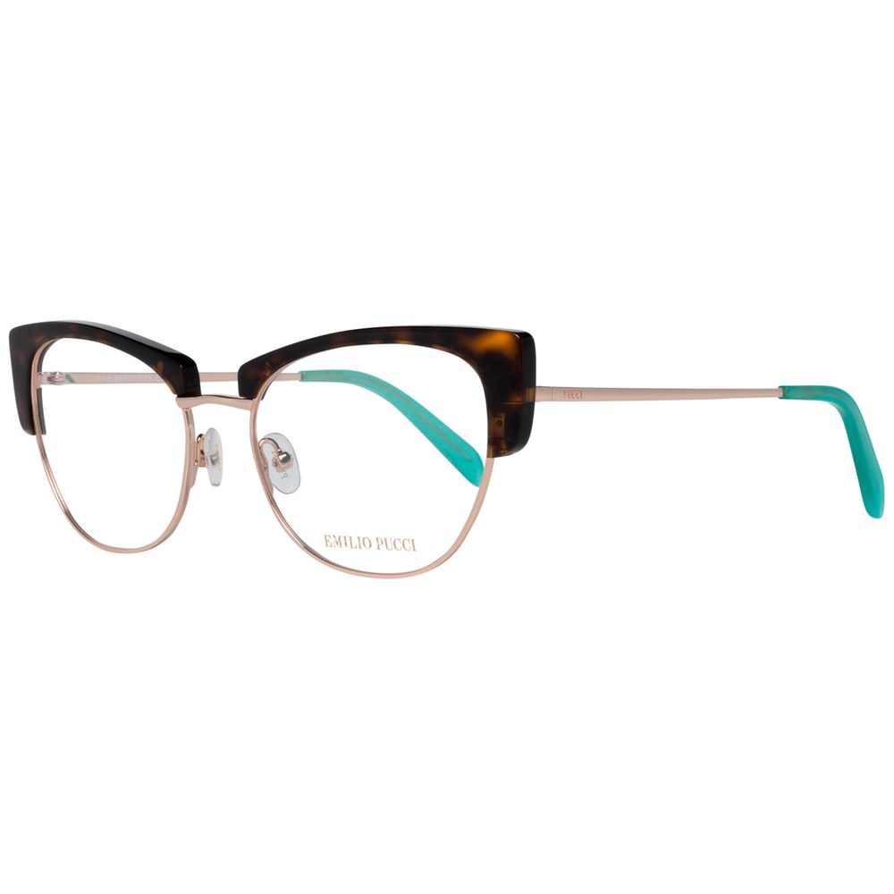 Emilio Pucci Gold Metal Glasses Frames
