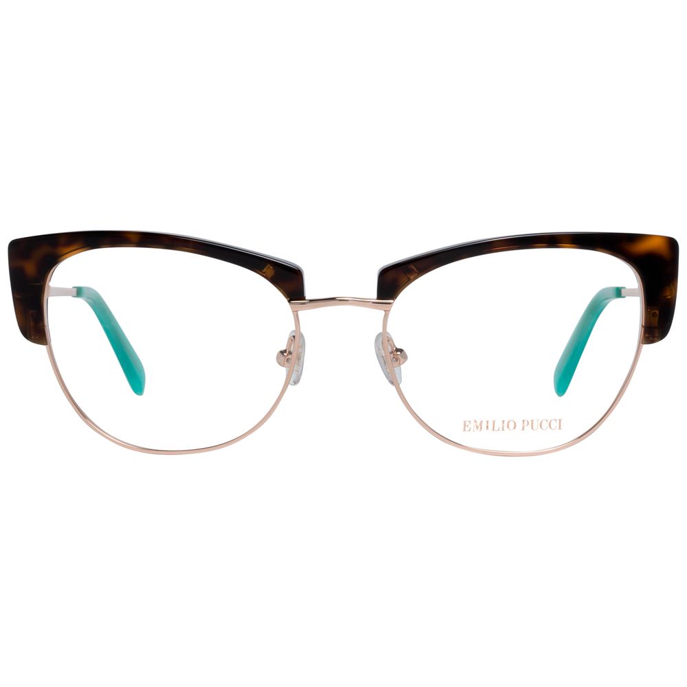 Emilio Pucci Gold Metal Glasses Frames
