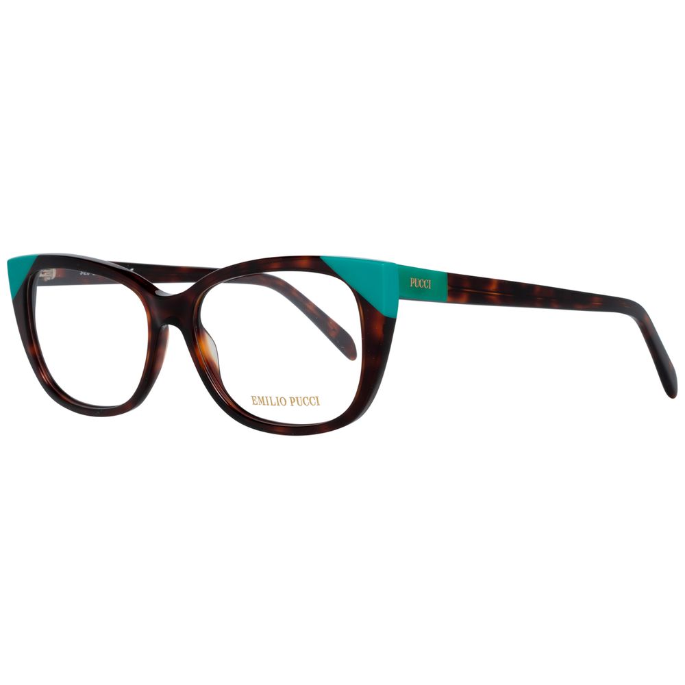 Emilio Pucci Brown Plastic Glasses Frames Emilio Pucci