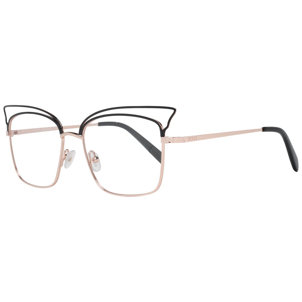 Emilio Pucci Black Metal Glasses Frames Emilio Pucci