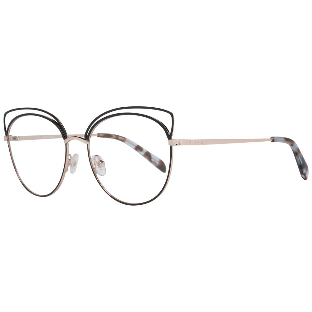 Emilio Pucci Black Metal Glasses Frames Emilio Pucci