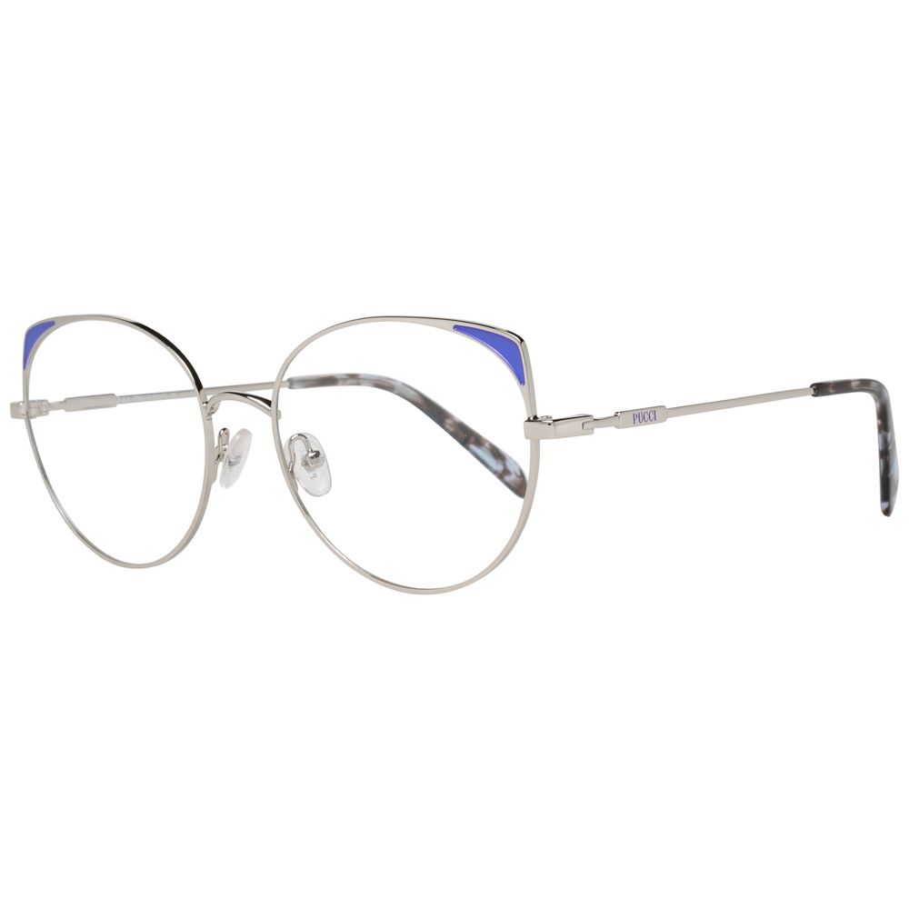 Emilio Pucci Gray Metal Glasses Frames Emilio Pucci