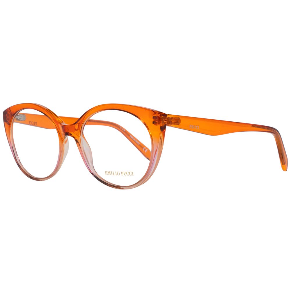 Emilio Pucci Orange Plastic Glasses Frames Emilio Pucci