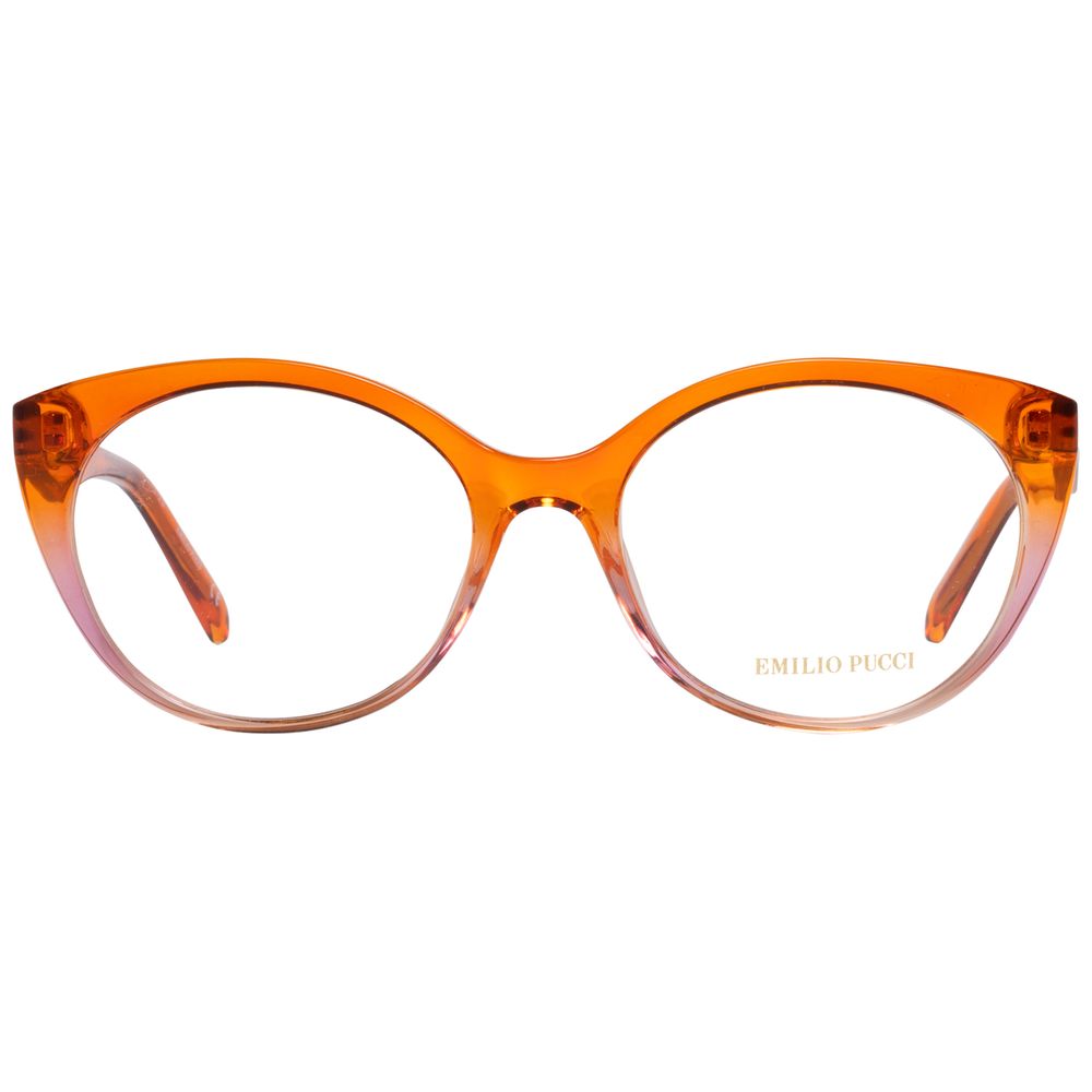 Emilio Pucci Orange Plastic Glasses Frames Emilio Pucci