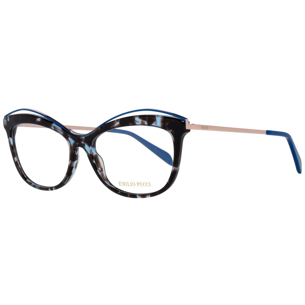 Emilio Pucci Brown Metal Glasses Frames Emilio Pucci