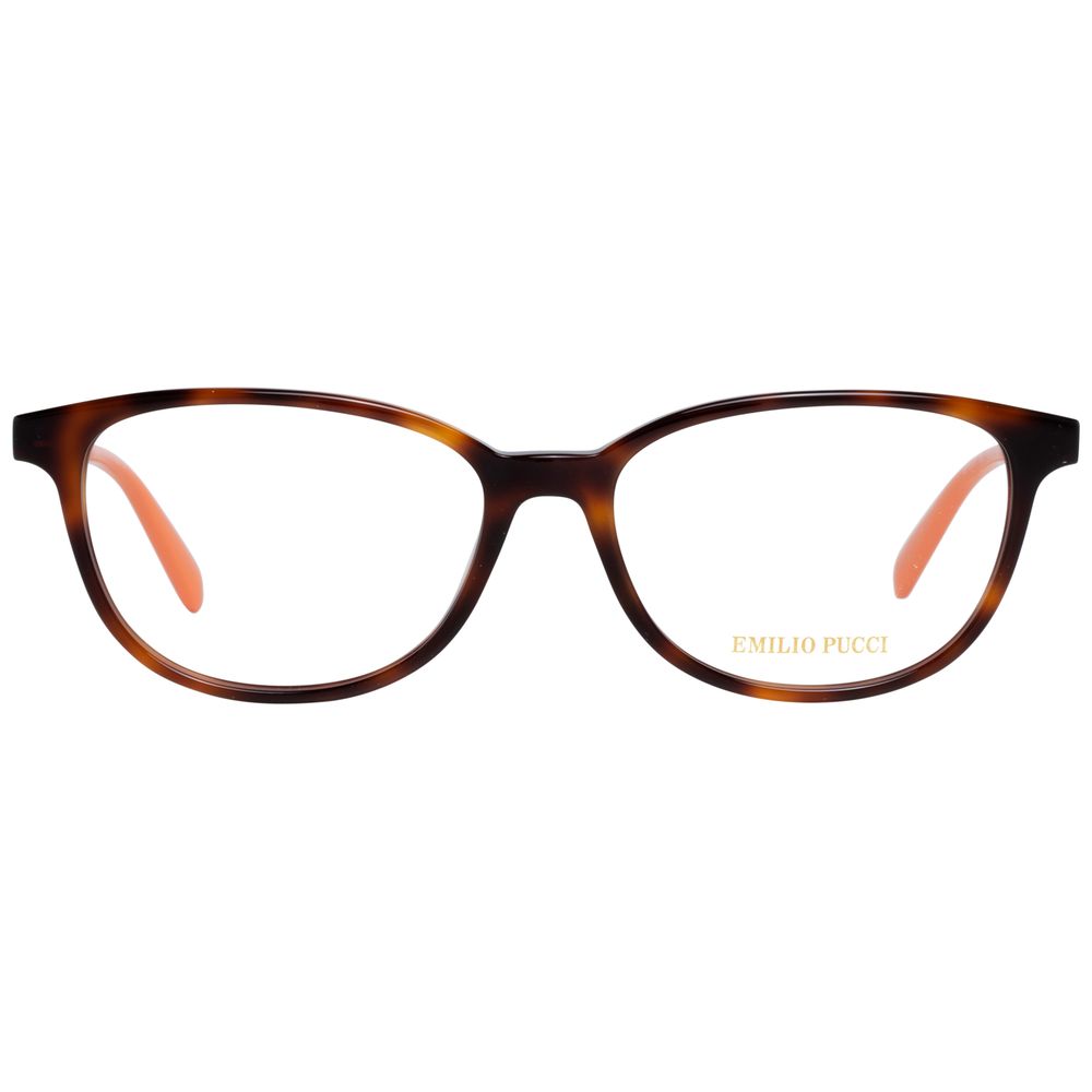 Emilio Pucci Brown Plastic Glasses Frames Emilio Pucci