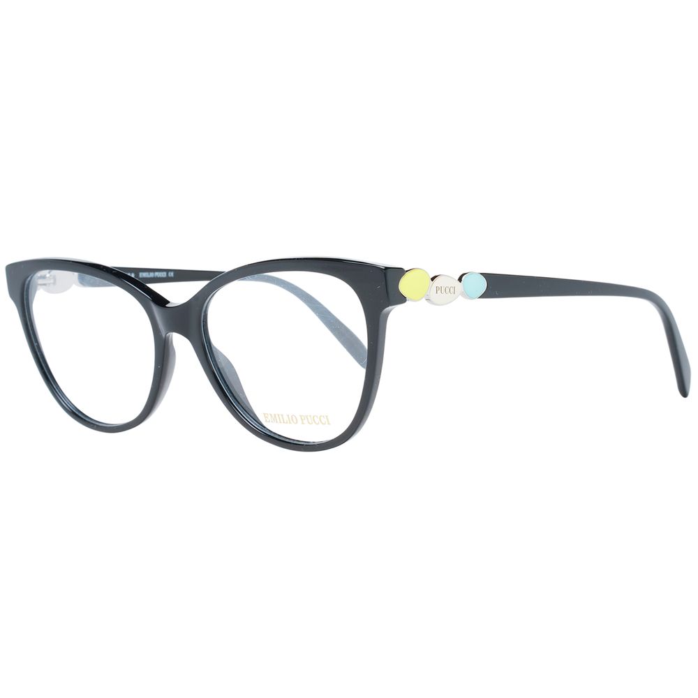Emilio Pucci Black Acetate Glasses Frames Emilio Pucci