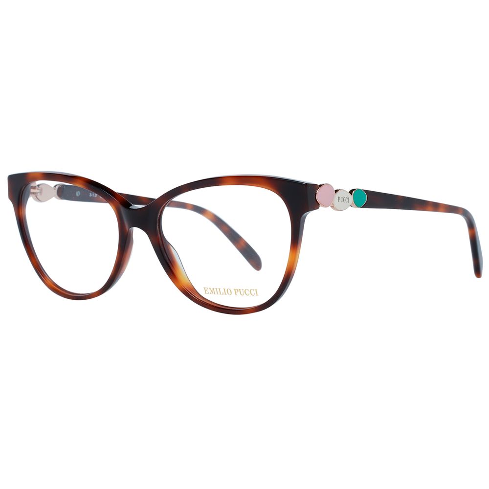 Emilio Pucci Brown Acetate Glasses Frames Emilio Pucci