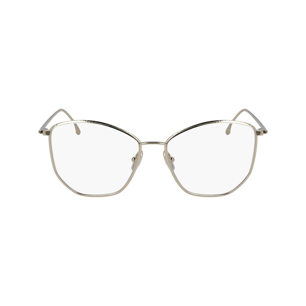 Victoria Beckham Gold Metal Glasses Frames Victoria Beckham