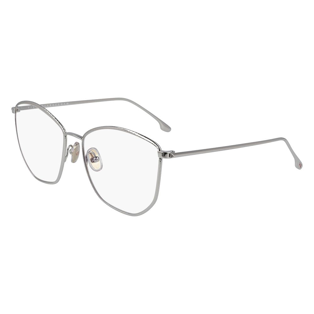 Victoria Beckham Gray Metal Glasses Frames Victoria Beckham