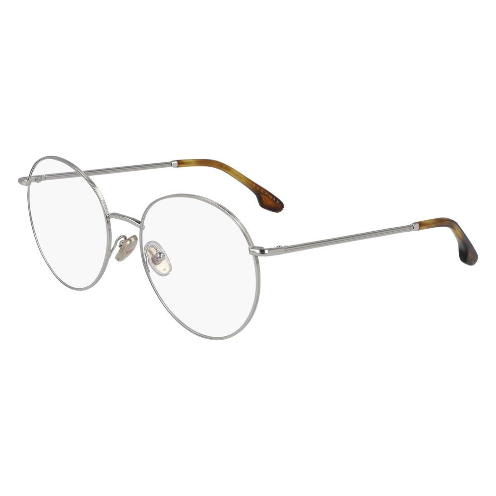 Victoria Beckham Gray Metal Glasses Frames Victoria Beckham