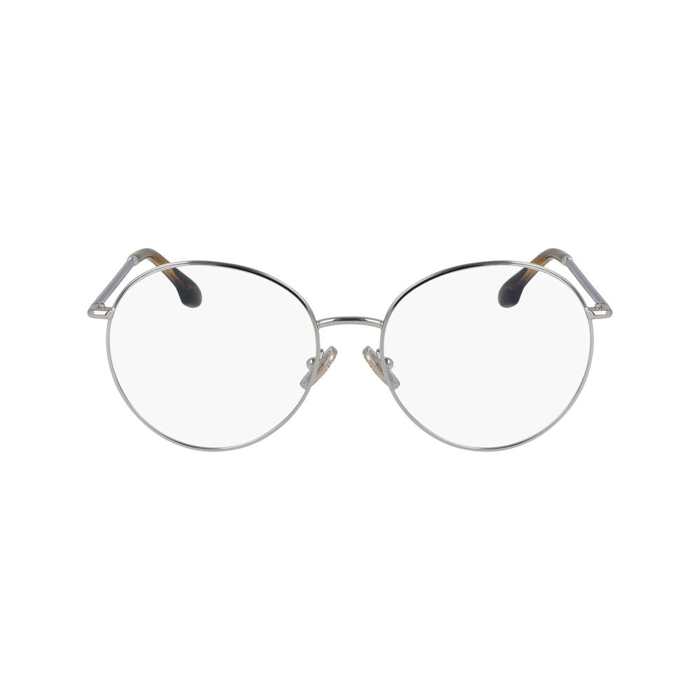 Victoria Beckham Gray Metal Glasses Frames Victoria Beckham