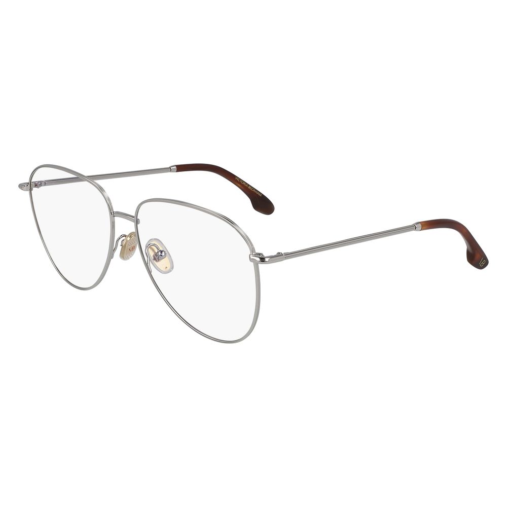 Victoria Beckham Gray Metal Glasses Frames Victoria Beckham