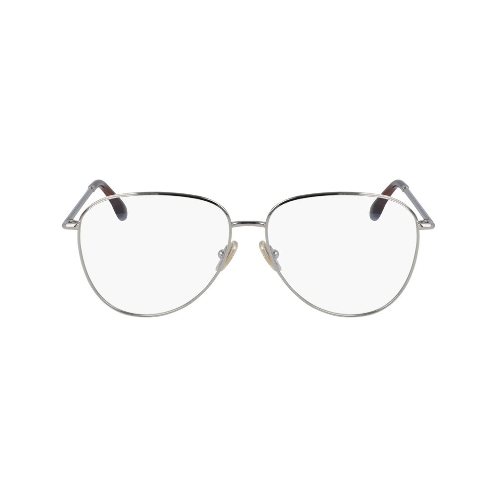 Victoria Beckham Gray Metal Glasses Frames Victoria Beckham