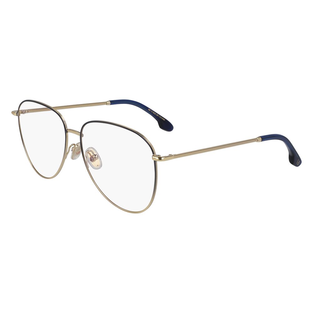 Victoria Beckham Blue Metal Glasses Frames Victoria Beckham