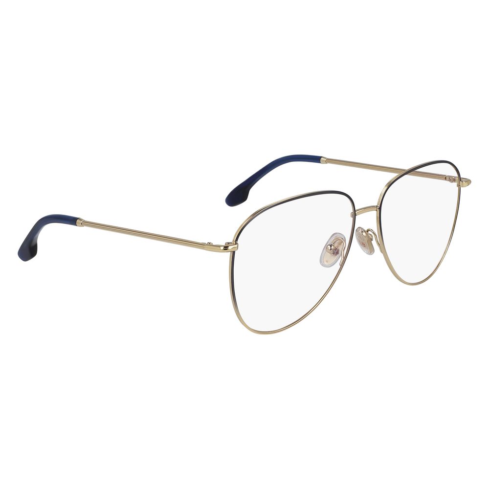 Victoria Beckham Blue Metal Glasses Frames Victoria Beckham