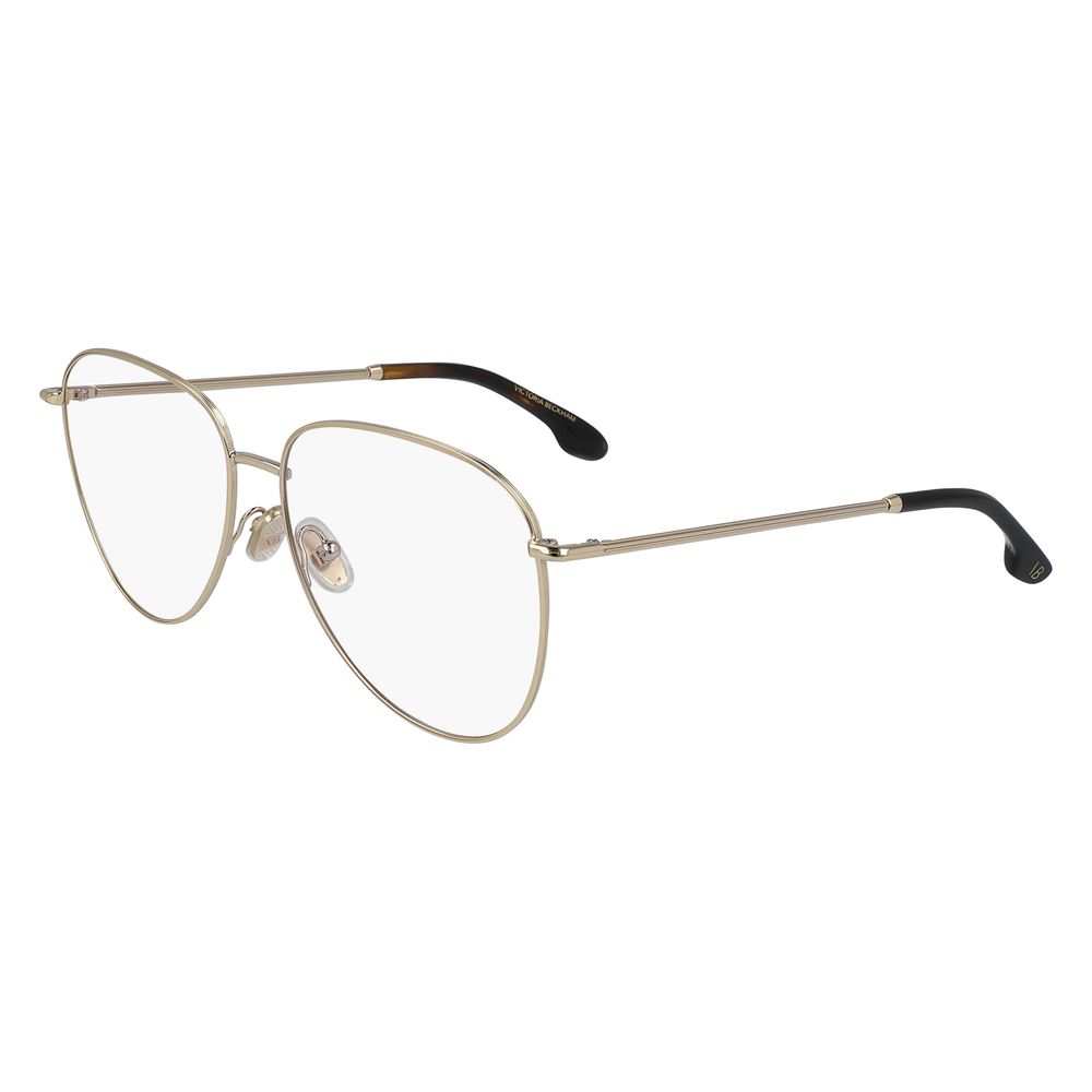 Victoria Beckham Gold Metal Glasses Frames Victoria Beckham