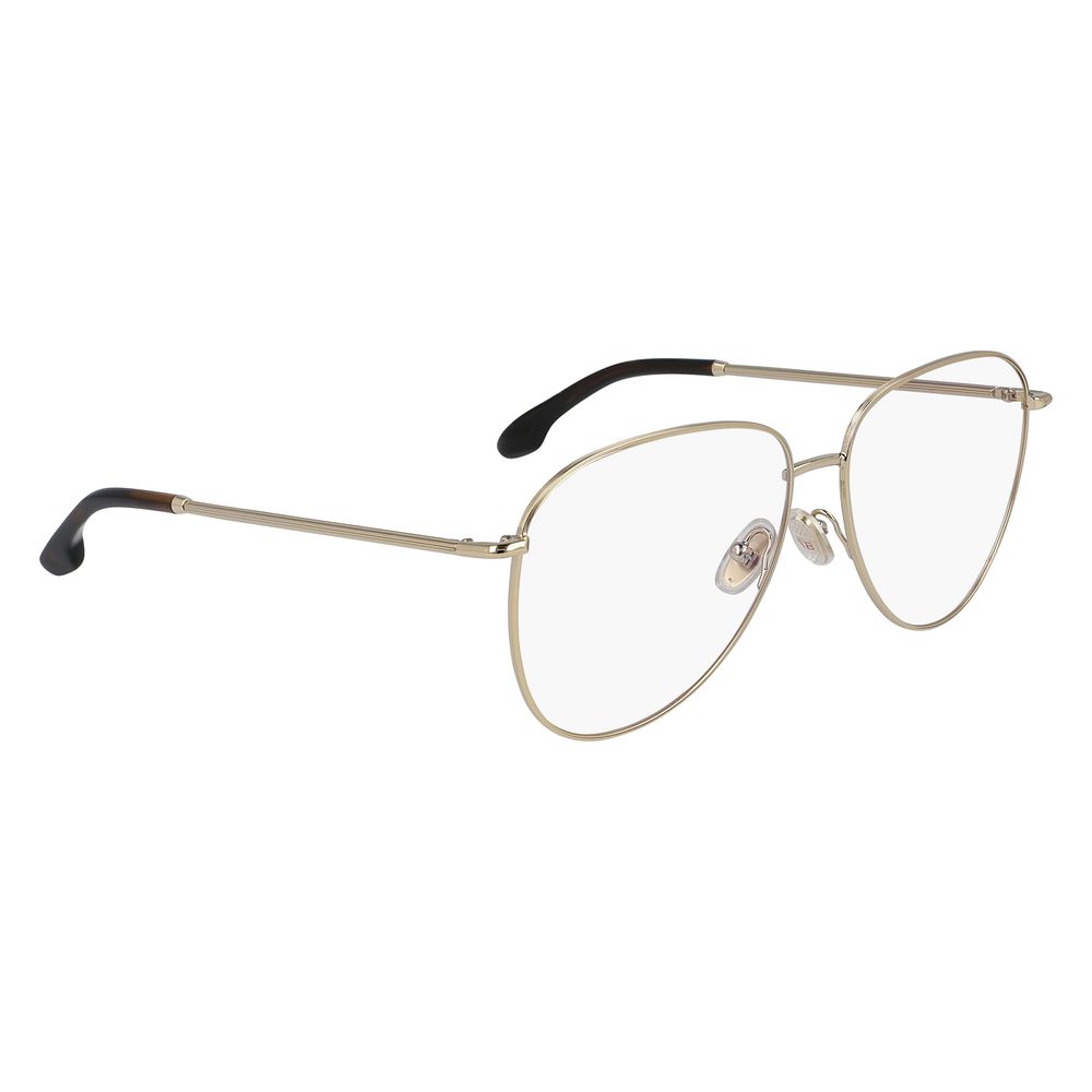 Victoria Beckham Gold Metal Glasses Frames Victoria Beckham