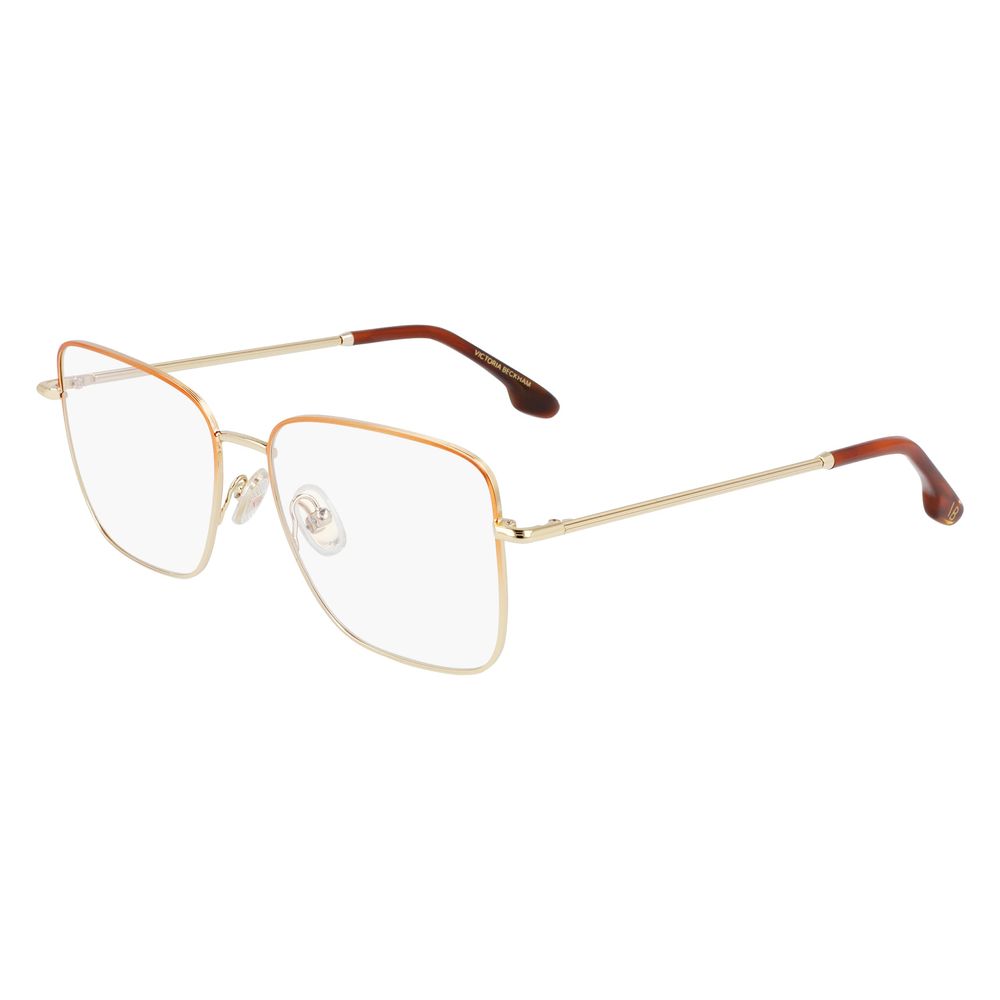 Victoria Beckham Brown Metal Glasses Frames Victoria Beckham