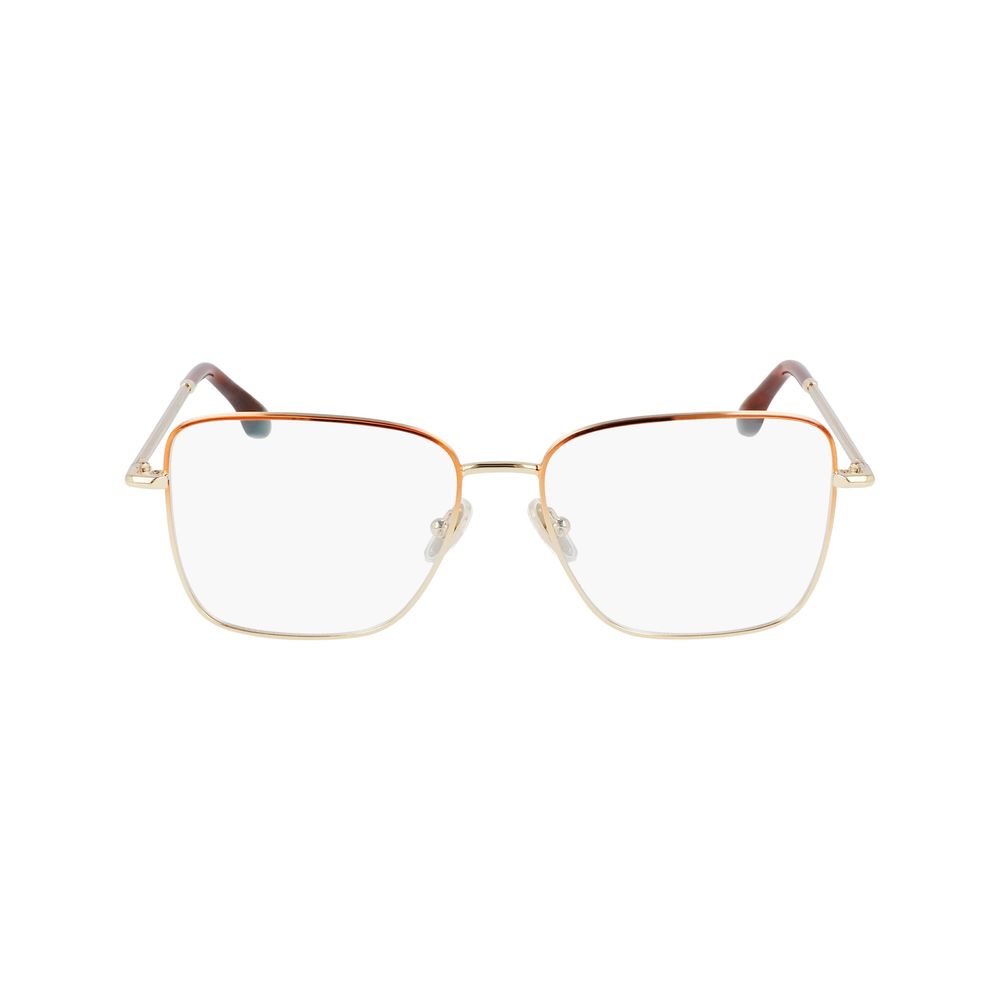 Victoria Beckham Brown Metal Glasses Frames Victoria Beckham