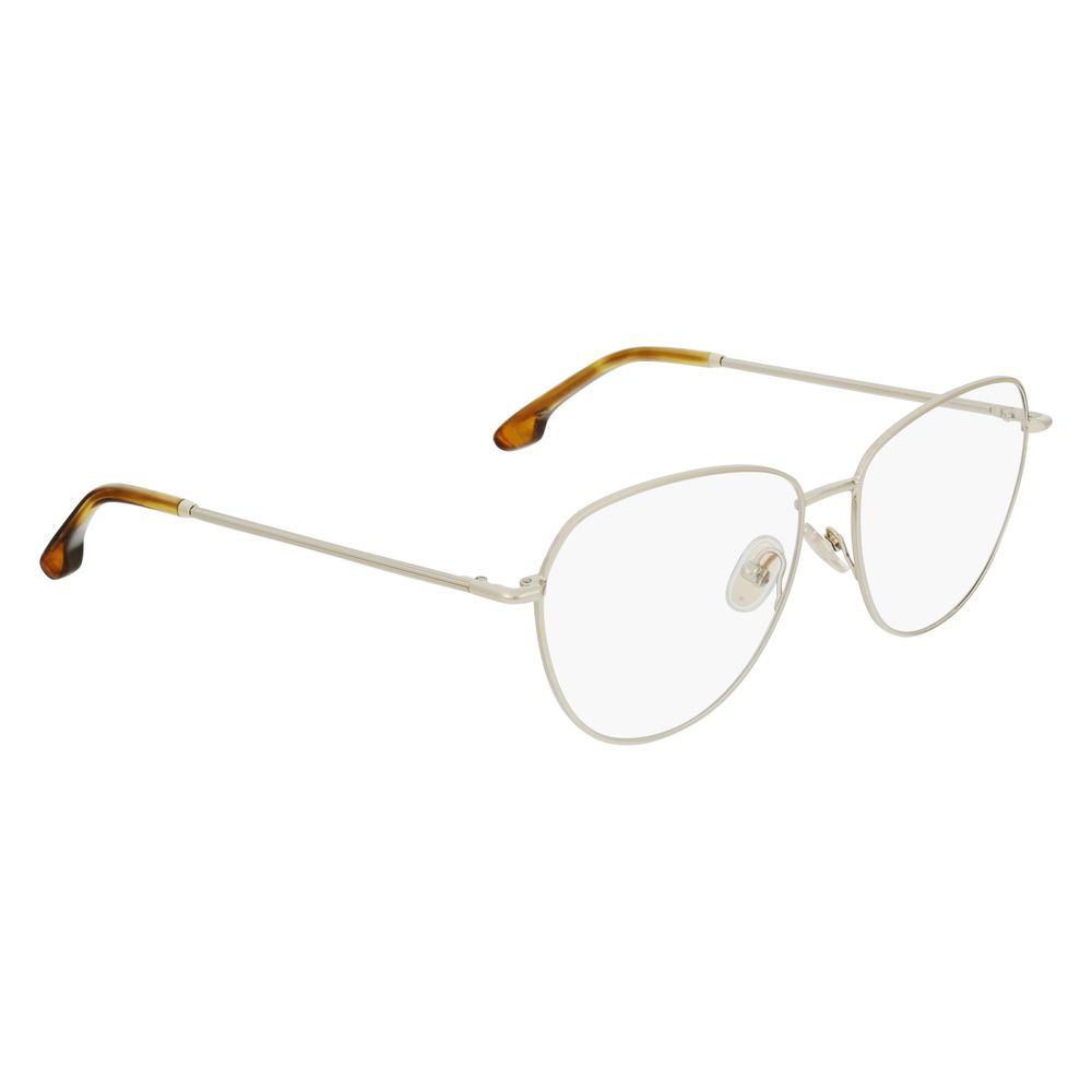 Victoria Beckham Gold Metal Glasses Frames Victoria Beckham