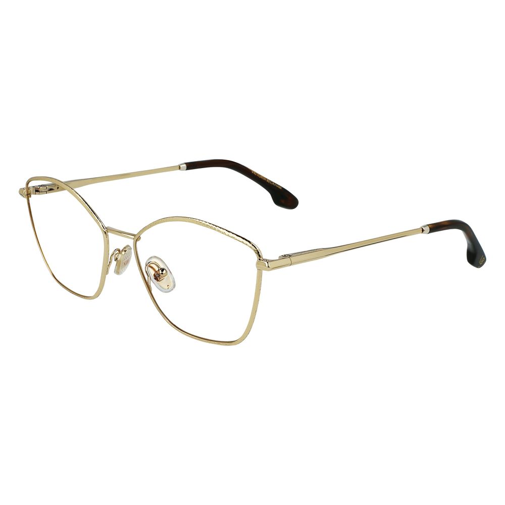 Victoria Beckham Gold Metal Glasses Frames Victoria Beckham