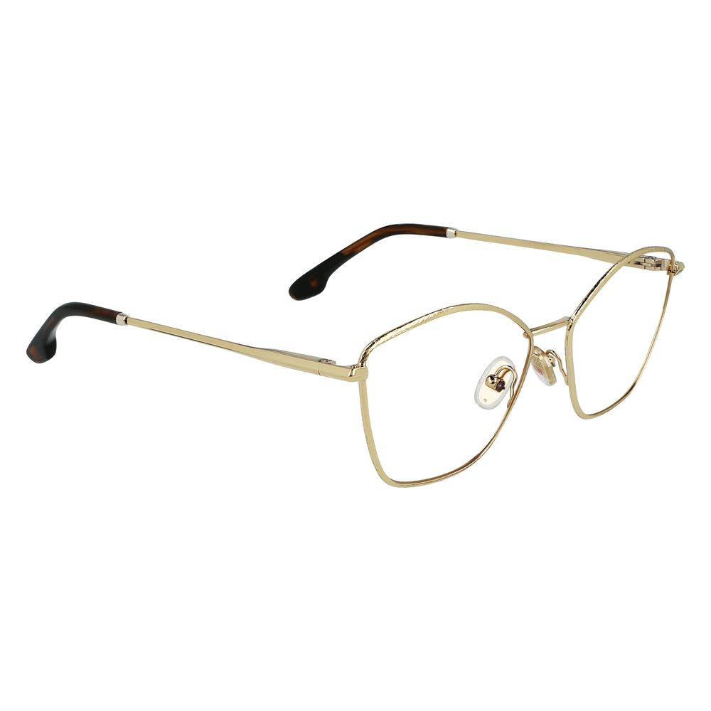 Victoria Beckham Gold Metal Glasses Frames Victoria Beckham