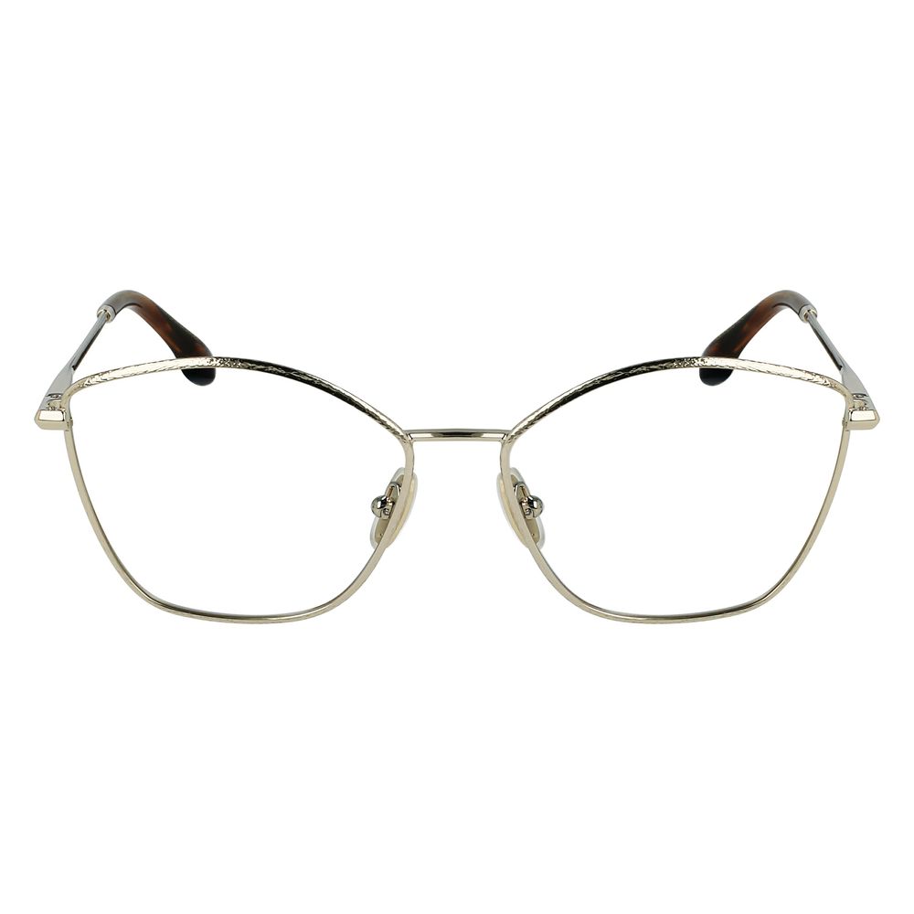 Victoria Beckham Gold Metal Glasses Frames Victoria Beckham
