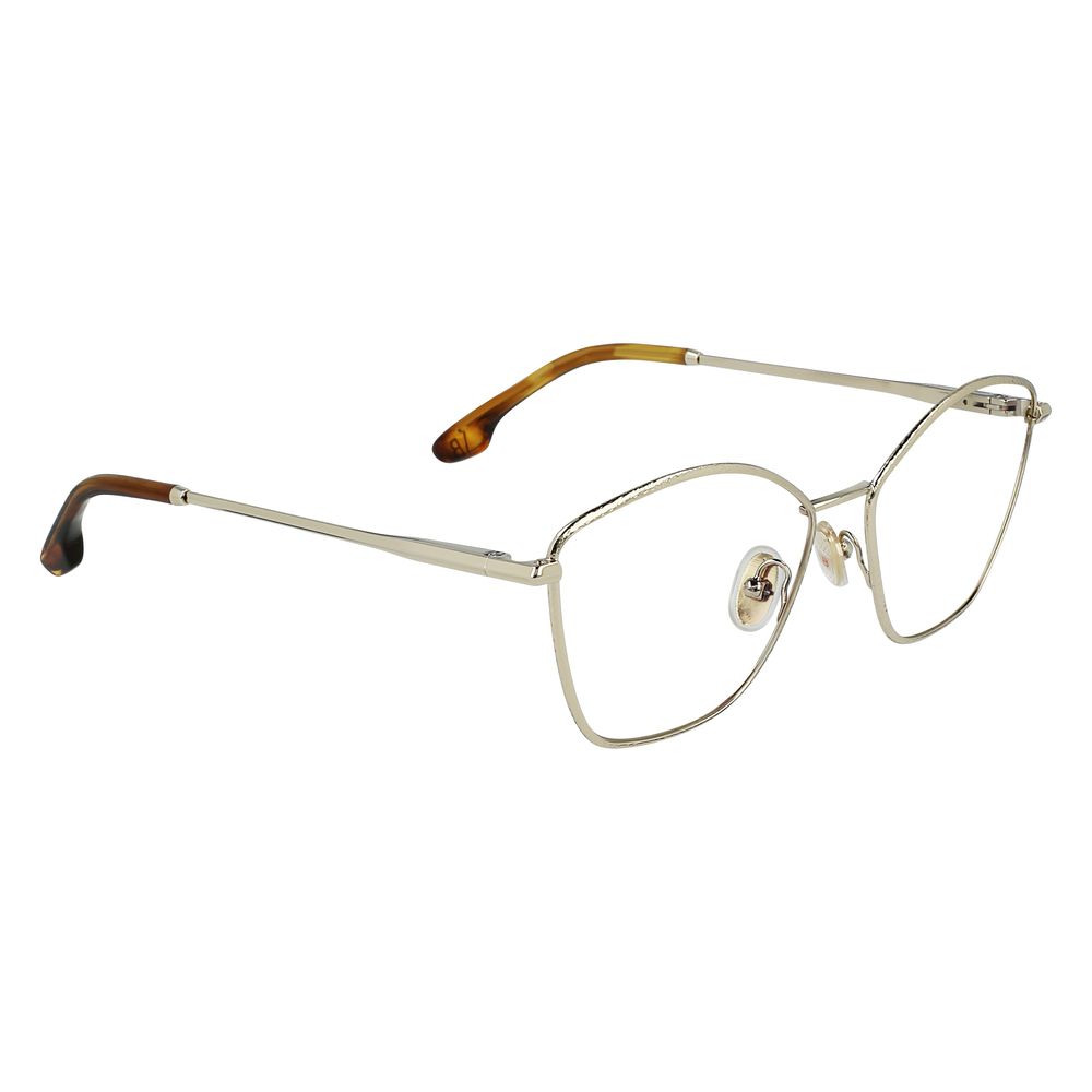 Victoria Beckham Gold Metal Glasses Frames Victoria Beckham