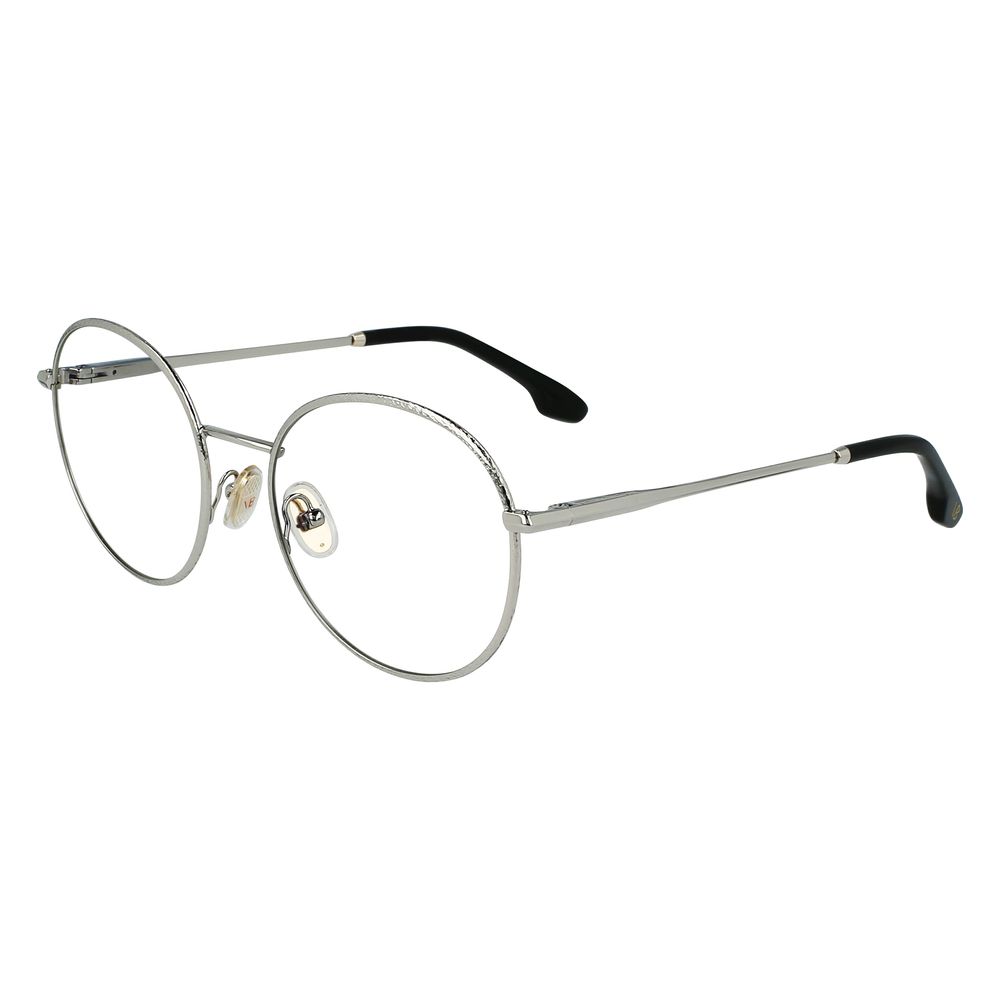 Victoria Beckham Gray Metal Glasses Frames Victoria Beckham