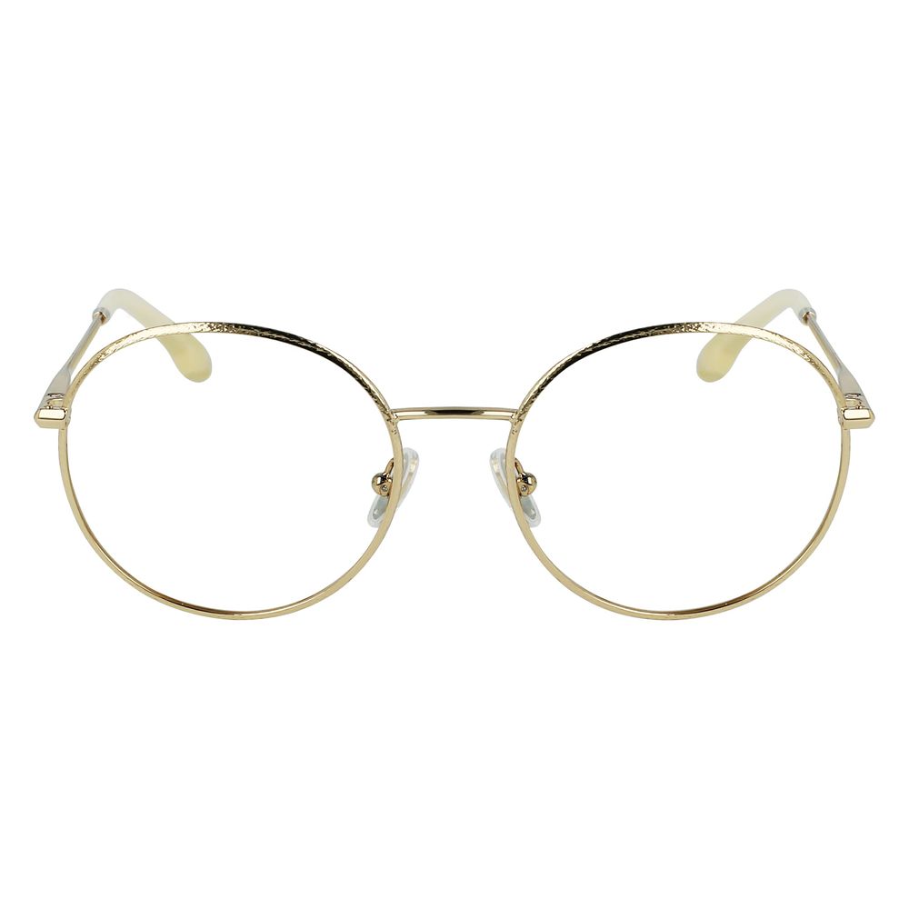 Victoria Beckham Gold Metal Glasses Frames Victoria Beckham