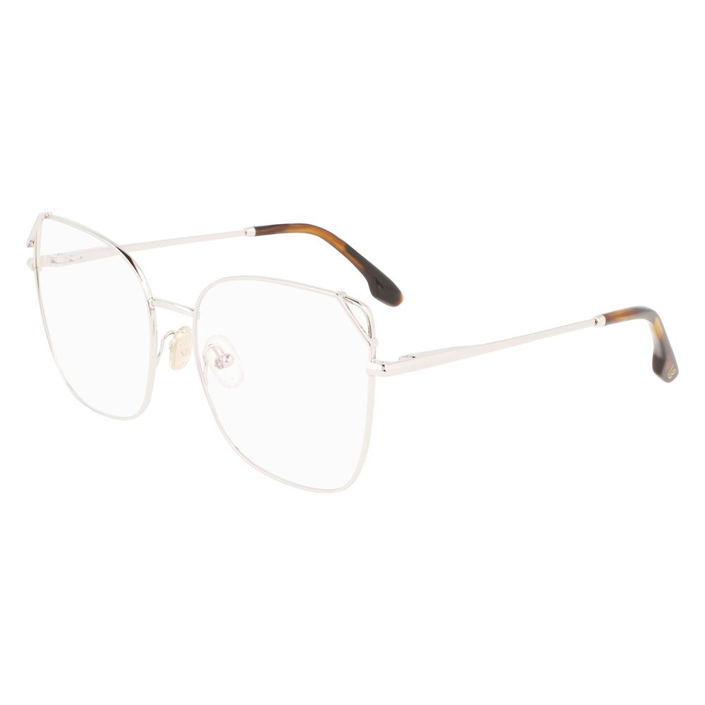 Victoria Beckham Gray Metal Glasses Frames Victoria Beckham
