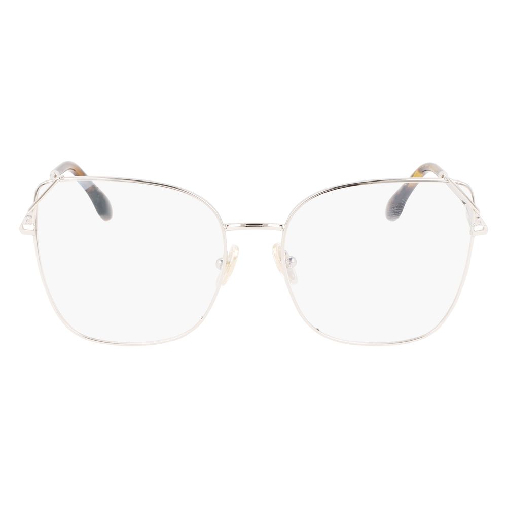Victoria Beckham Gray Metal Glasses Frames Victoria Beckham