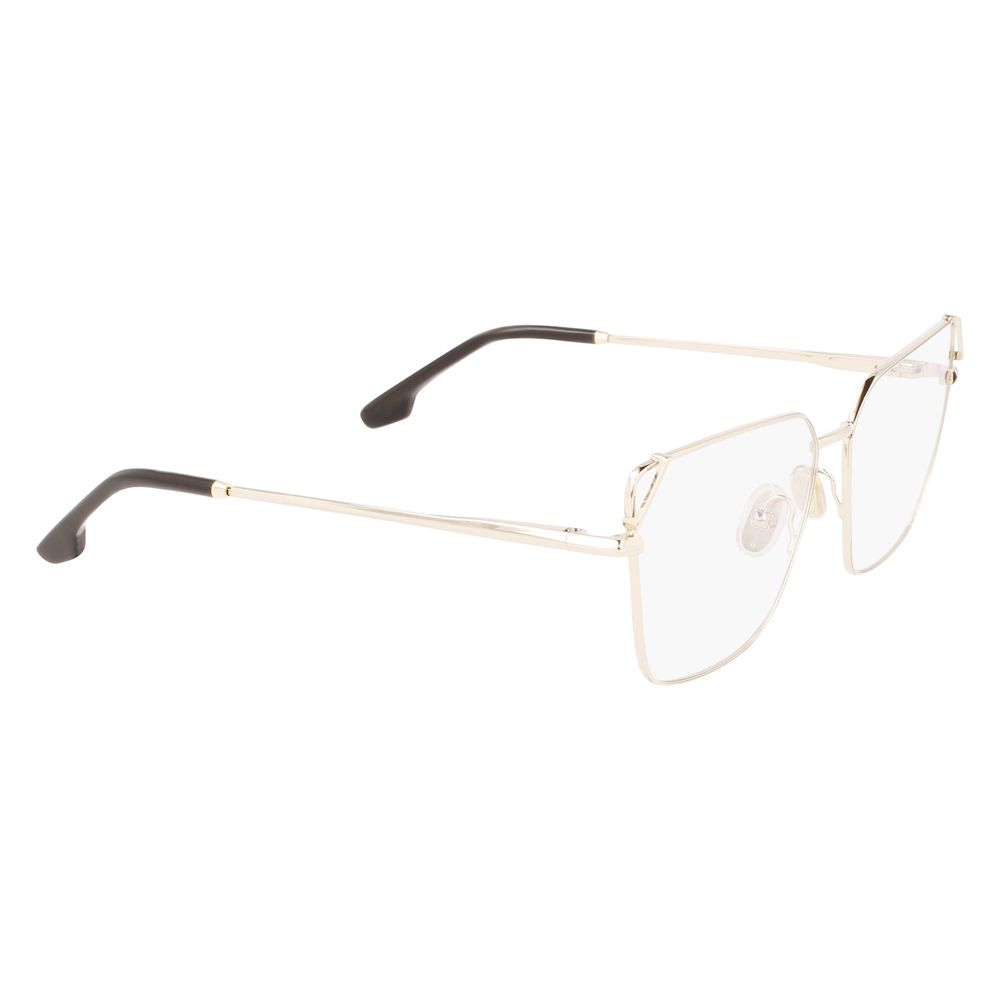 Victoria Beckham Gold Metal Glasses Frames Victoria Beckham