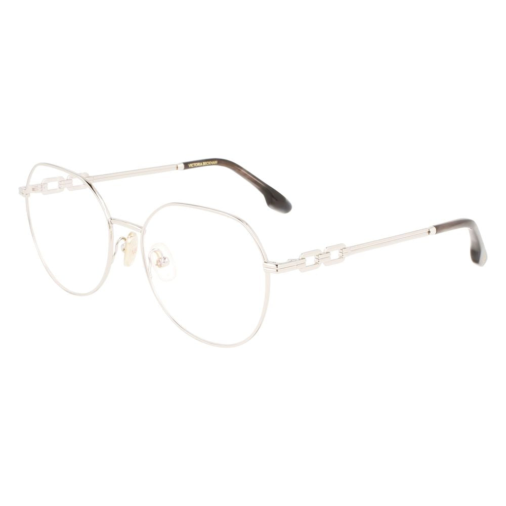 Victoria Beckham Gray Metal Glasses Frames Victoria Beckham