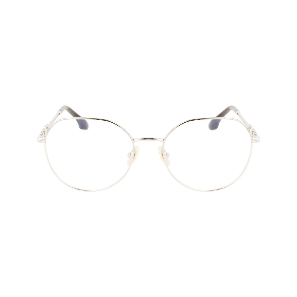 Victoria Beckham Gray Metal Glasses Frames Victoria Beckham