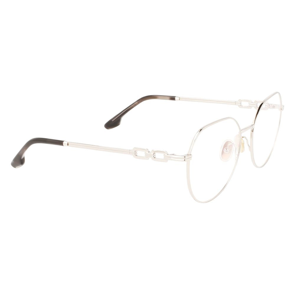 Victoria Beckham Gray Metal Glasses Frames Victoria Beckham