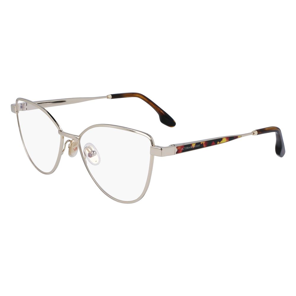 Victoria Beckham Gold Metal Glasses Frames Victoria Beckham