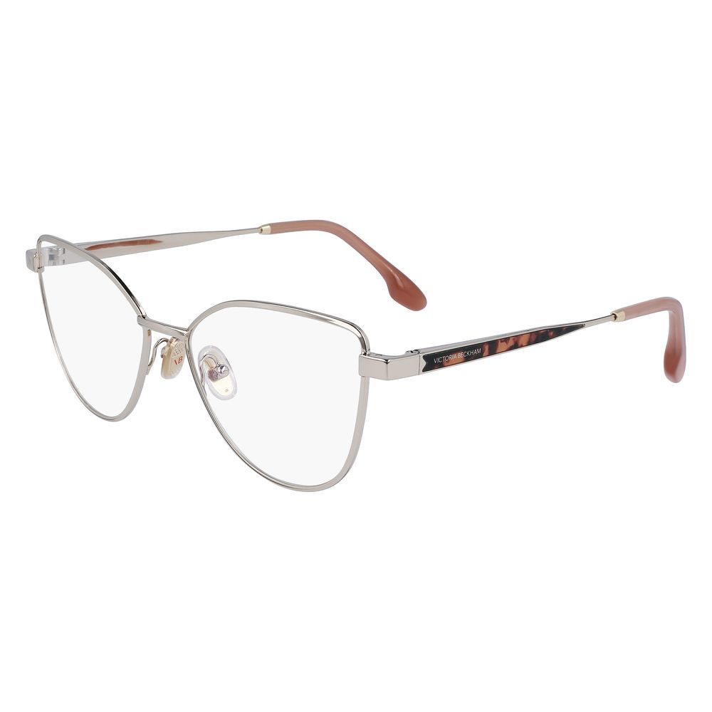 Victoria Beckham Gold Metal Glasses Frames Victoria Beckham
