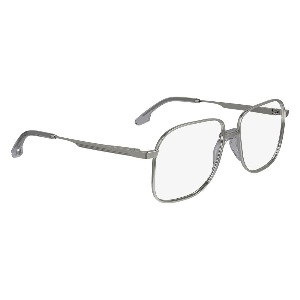 Victoria Beckham Gray Metal Glasses Frames Victoria Beckham