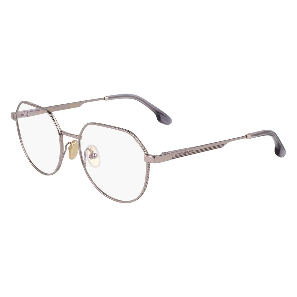 Victoria Beckham Gray Metal Glasses Frames Victoria Beckham
