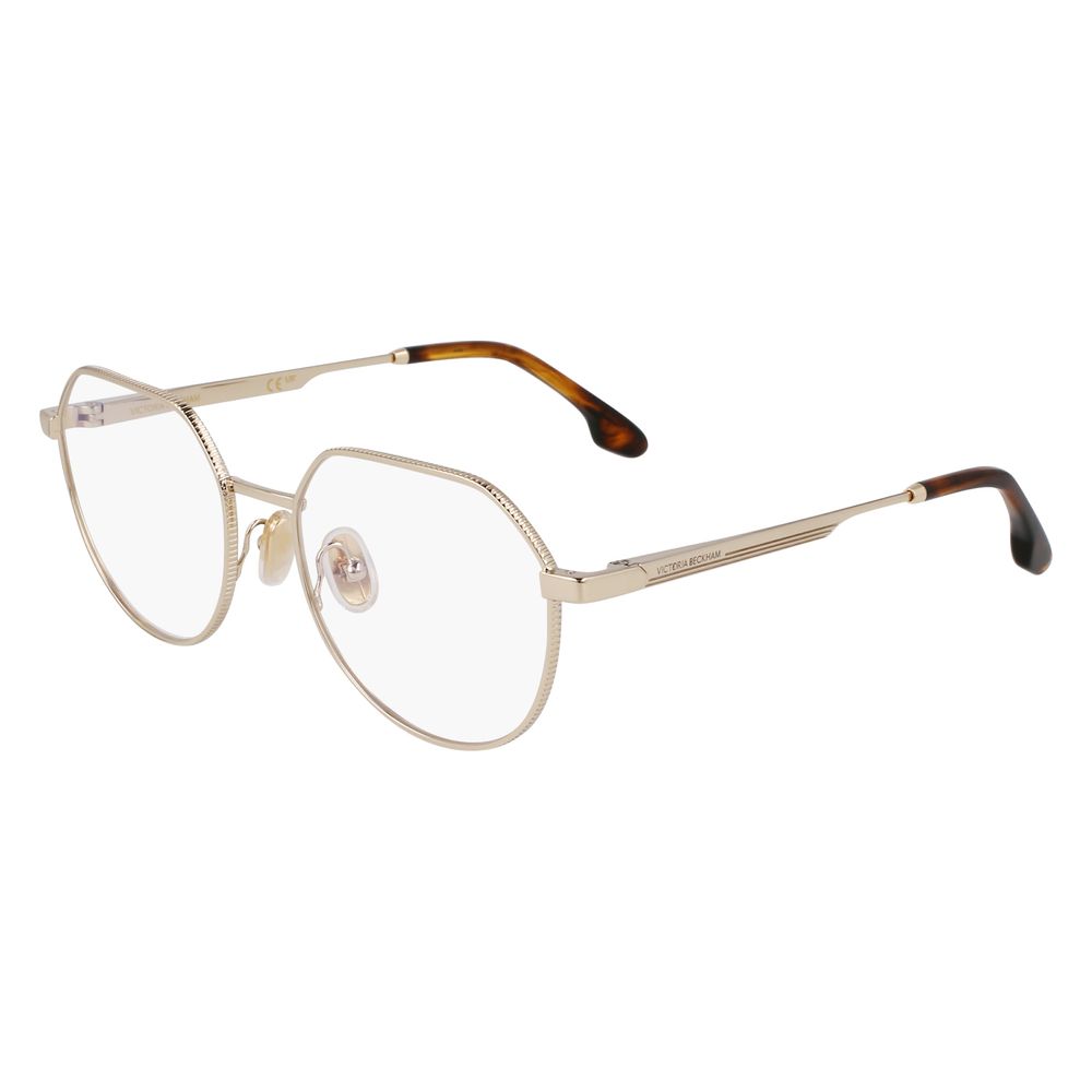 Victoria Beckham Gold Metal Glasses Frames Victoria Beckham